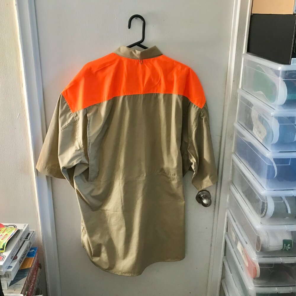 Men's Tiger Hill Beige and Orange Yoke Shirt - Size 4XL - NEW - Picture 6 of 8